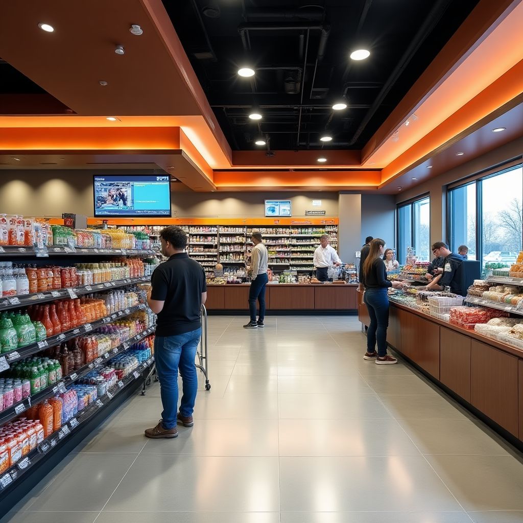 Tienda de conveniencia en estación de servicio